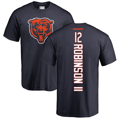 Chicago Bears Men Navy Blue Allen Robinson Backer NFL Football 12 T Shirt